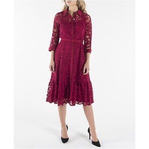 NWT Nanette Lepore belted lace dress size 2